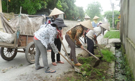 Phụ nữ Tiên Du bảo vệ môi trường