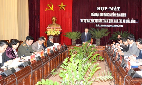 Họp Đoàn đại biểu dự Đại hội Đảng toàn quốc lần thứ XII