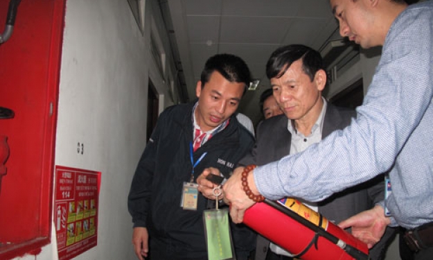 Lãnh đạo tỉnh kiểm tra công tác Phòng cháy chữa cháy tại KVN Quế Võ