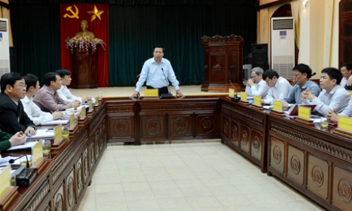 Bí thư Tỉnh ủy Nguyễn Nhân Chiến làm việc tại huyện Quế Võ