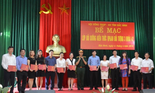Bế mạc lớp bồi dưỡng kiến thức quốc phòng- an ninh đối tượng 3