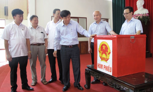 Lãnh đạo tỉnh kiểm tra công tác chuẩn bị bầu cử tại thành phố Bắc Ninh và huyện Quế Võ