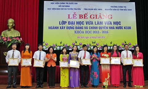 103 học viên được cấp Bằng cử nhân chuyên ngành Xây dựng Đảng và Chính quyền Nhà nước
