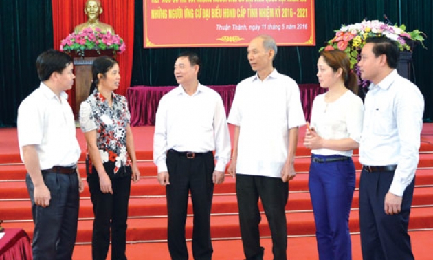 Ứng cử viên đại biểu Quốc hội khóa XIV và đại biểu HĐND các cấp nhiệm kỳ 2016-2021 tiếp xúc cử tri 