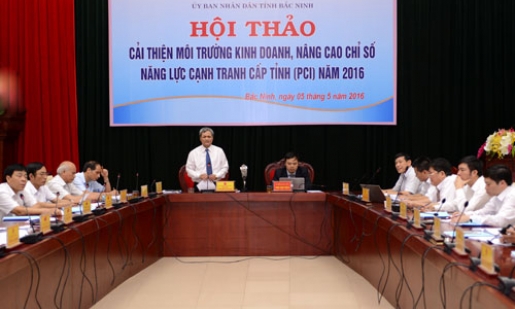 Hội thảo cải thiện môi trường kinh doanh, nâng cao chỉ số năng lực cạnh tranh cấp tỉnh năm 2016