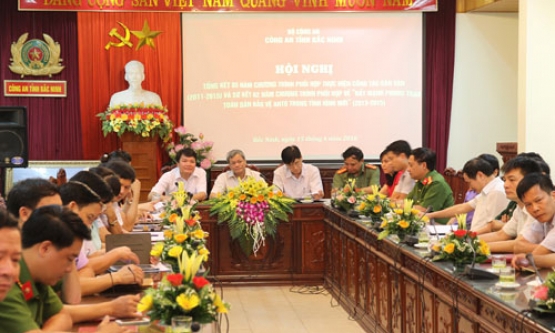 Tổng kết 5 năm phối hợp thực hiện công tác dân vận và sơ kết chương trình phối hợp đẩy mạnh phong trào toàn dân bảo vệ an ninh Tổ quốc