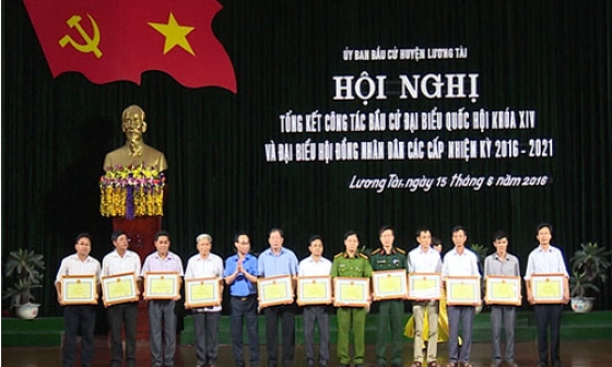 Lương Tài tổng kết công tác bầu cử đại biểu Quốc hội khóa XIV và đại biểu HĐND các cấp nhiệm kỳ 2016-2021