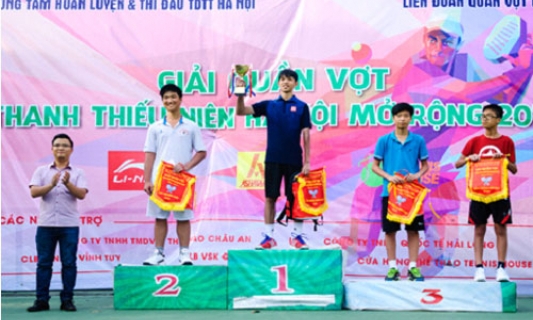 VĐV Bắc Ninh giành 2 chức vô địch tại giải quần vợt Thanh thiếu niên Hà Nội mở rộng lần thứ V- năm 2016