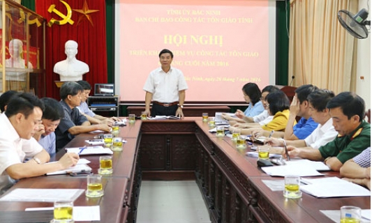 Ban Chỉ đạo Công tác tôn giáo tỉnh: Triển khai nhiệm vụ công tác tôn giáo 6 tháng cuối năm 2016