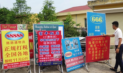 Xử lý triệt để biển hiệu, biển quảng cáo sai quy định