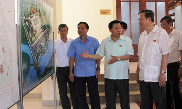 Thượng tướng Tô Lâm, Ủy viên Bộ Chính trị, Bộ trưởng Bộ Công an, thăm Dự án đầu tư xây dựng Phân khu di tích lịch sử, văn hóa chiến tuyến Như Nguyệt