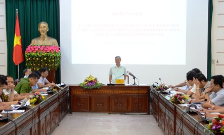 Phấn đấu có thêm 20 xã trở lên và 2 đơn vị cấp huyện đạt chuẩn Nông thôn mới trong năm 2016