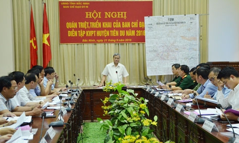 Quán triệt, triển khai Diễn tập Khu vực phòng thủ huyện Tiên Du