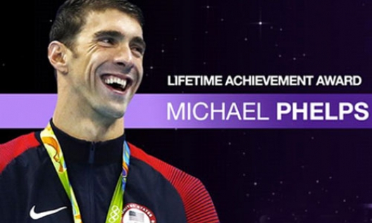 Phelps được BBC trao phần thưởng “Thành tựu trọn đời”