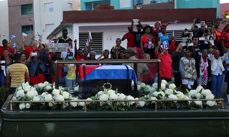 Cuba an táng trọng thể lãnh tụ Fidel Castro