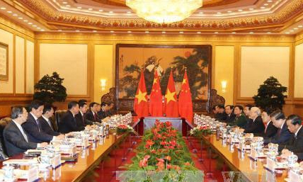 Tổng Bí thư Nguyễn Phú Trọng hội đàm với Tổng Bí thư, Chủ tịch Trung Quốc