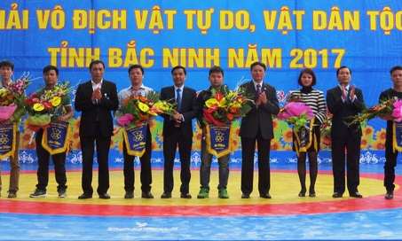 Giải Vô địch vật tự do, vật dân tộc tỉnh Bắc Ninh năm 2017