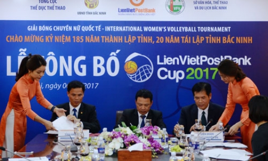 Tiền thưởng giải Bóng chuyền nữ Quốc tế Cup LienVietPostBank 2017 lên tới 40 nghìn USD