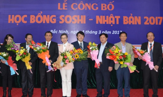 Bắc Ninh: 61 học sinh đạt học bổng Tập đoàn giáo dục SOSHI Nhật Bản 2017