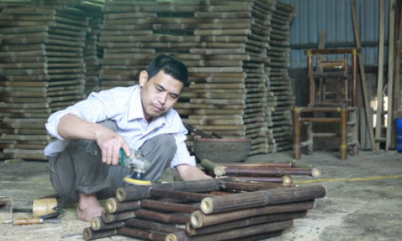 Tạo dựng nhãn hiệu tập thể Mây tre đan Xuân Lai