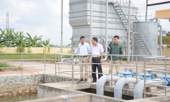 Nước sạch về với nông thôn Lương Tài