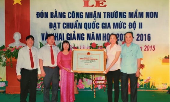 Thuận Thành chủ động xây dựng trường Mầm non đạt chuẩn Quốc gia