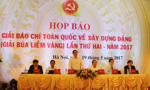 Họp báo Giải Báo chí toàn quốc về xây dựng Đảng lần thứ hai-năm 2017