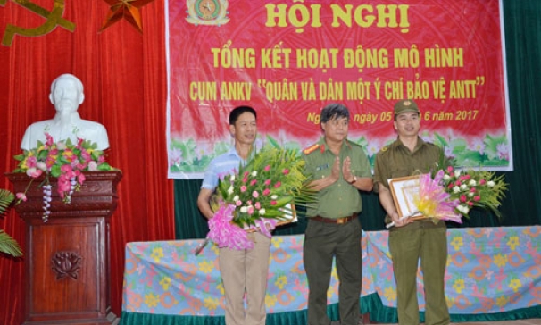 Tổng kết 5 năm hoạt động mô hình Cụm An ninh khu vực “Quân và dân một ý chí bảo vệ an ninh, trật tự”