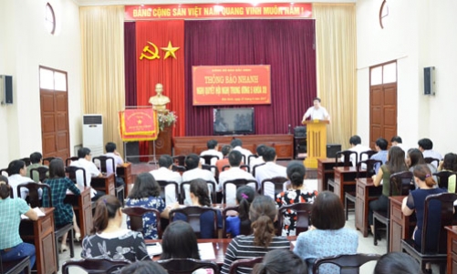 Thông báo Nghị quyết Hội nghị Trung ương 5 khóa XII
