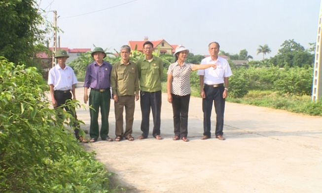 Cựu chiến binh Tiên Du tham gia xây dựng nông thôn mới
