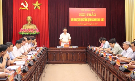 Hội thảo “Biên niên sự kiện lịch sử Đảng bộ tỉnh Bắc Ninh (2008-6/2017)”