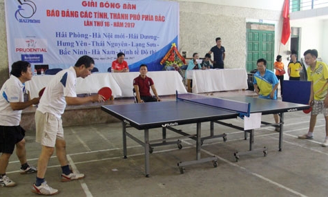 Hơn 70 VĐV tranh tài tại Giải Bóng bàn báo Đảng các tỉnh, thành phố phía Bắc lần thứ 16 năm 2017