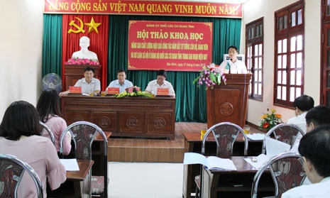 Đảng ủy Khối Các cơ quan tỉnh hội thảo về công tác nắm bắt tư tưởng cán bộ, đảng viên và dư luận xã hội