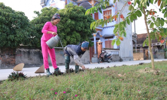 Hội Phụ nữ xã Nghĩa Đạo góp phần bảo vệ môi trường