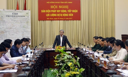 Huy động, tiếp nhận lực lượng dự bị động viên trong diễn tập khu vực phong thủ tỉnh 