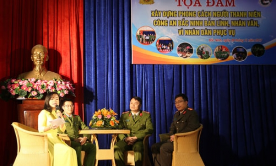 Toạ đàm “Xây dựng phong cách người thanh niên Công an Bắc Ninh bản lĩnh, nhân văn, vì nhân dân phục vụ”