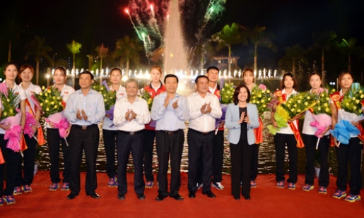 Ðội Bóng chuyền nữ Kinh Bắc Tạo thương hiệu vững niềm tin