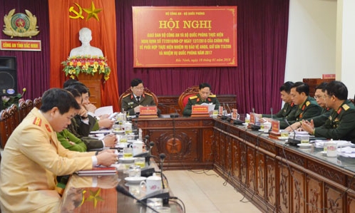 Bộ Công an và Bộ Quốc phòng giao ban thực hiện Nghị định số 77 của Chính phủ