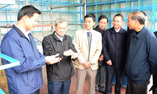 Chủ tịch UBND tỉnh Nguyễn Tử Quỳnh kiểm tra tiến độ một số dự án xây dựng tại thành phố Bắc Ninh