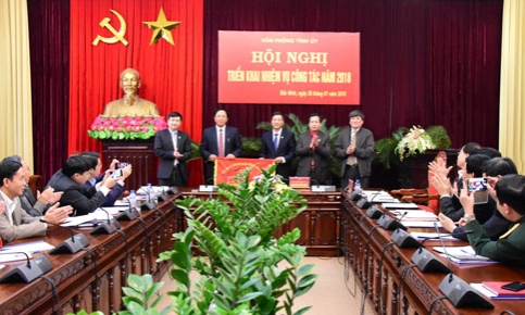 Văn phòng Tỉnh ủy triển khai nhiệm vụ năm 2018