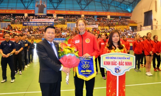 Khai mạc giải Bóng chuyền nữ Kinh Bắc- Cúp IMP năm 2018