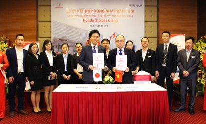 Thông cáo báo chí Lễ ký kết hợp đồng nhà phân phối Honda ôtô Bắc Giang