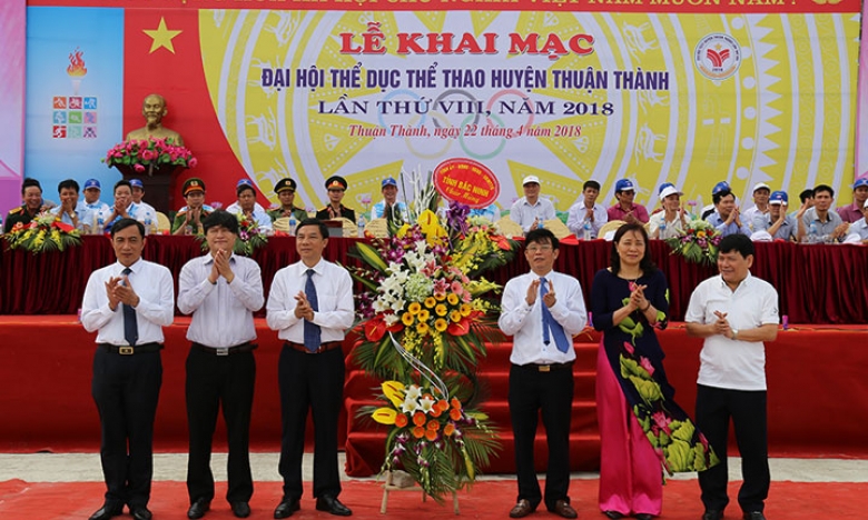 Khai mạc Đại hội TDTT huyện Thuận Thành, Lương Tài lần thứ VIII năm 2018