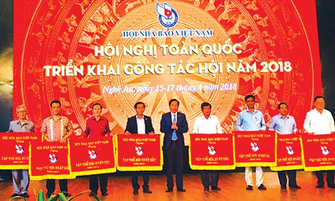 Hội Nhà báo Việt Nam tổ chức hội nghị toàn quốc triển khai công tác Hội năm 2018