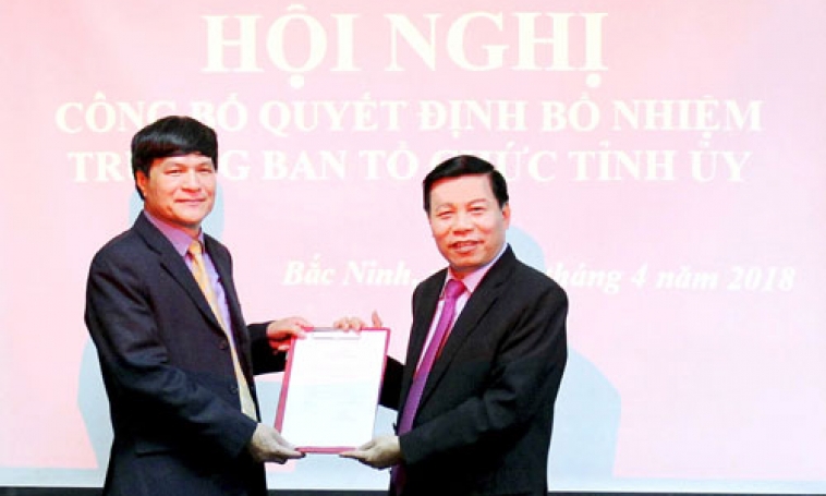 Công bố Quyết định bổ nhiệm Trưởng Ban Tổ chức Tỉnh ủy