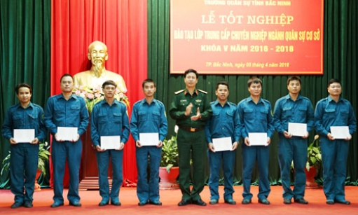 60 học viên tốt nghiệp Trung cấp chuyên nghiệp ngành quân sự cơ sở