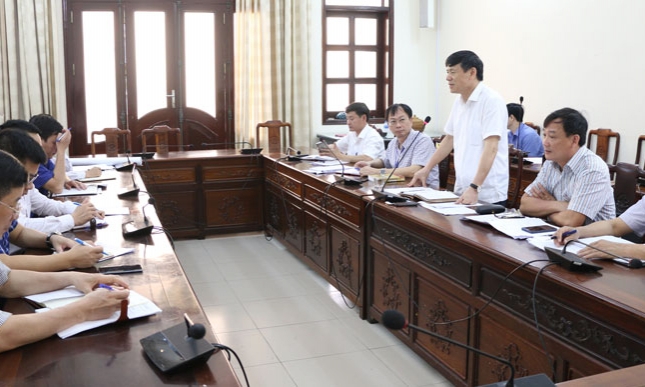 Kiểm tra tiến độ giải phóng mặt bằng dự án xây dựng Trung tâm nghiên cứu, sản xuất thuốc Vinfa