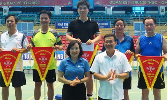 Giải cầu lông Công đoàn viên chức tỉnh 2018