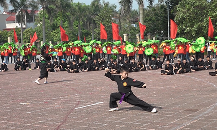 Cậu bé đam mê với võ cổ truyền dân tộc