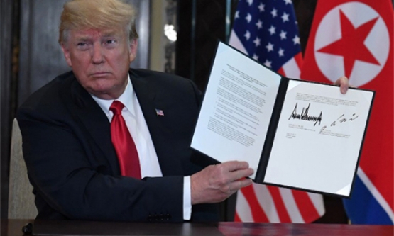 Toàn văn Tuyên bố chung giữa Trump và Kim Jong-un
